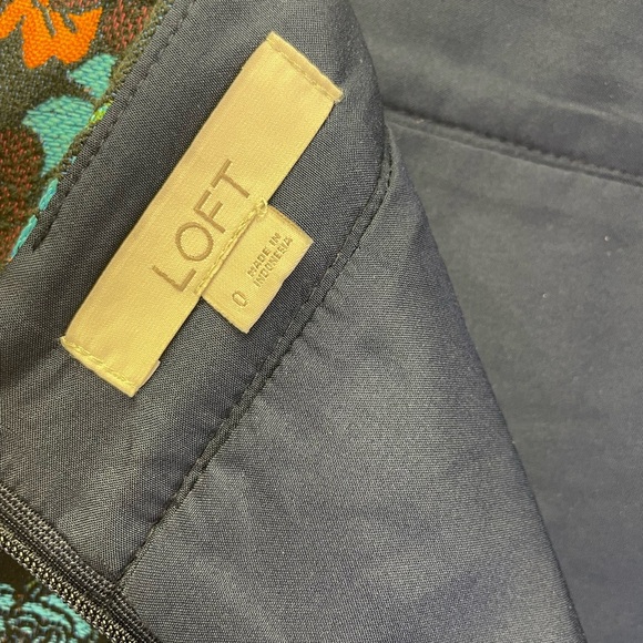 Loft Floral Skirt Size 0 - Picture 9 of 10